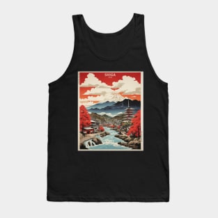 Shiga Japan Travel Vintage Tourism Poster Tank Top